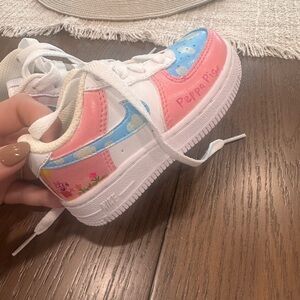 custom hand painted peppa pig air force 1